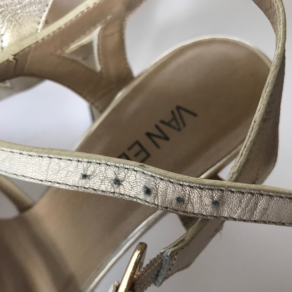 Vaneli Vero Cuoio Strappy Platform Ankle Strap Open Toe High Heel Sandals Sz 6.5 - Picture 10 of 11